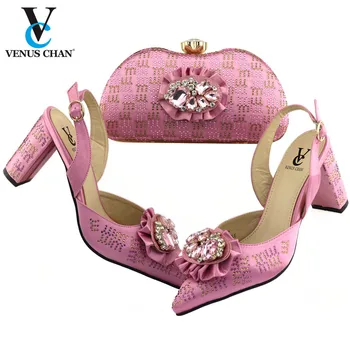 

Italian Designer Shoes and Bags Matching Set Pumps Women Shoes Italian Matching Shoe and Bag Set for Wedding