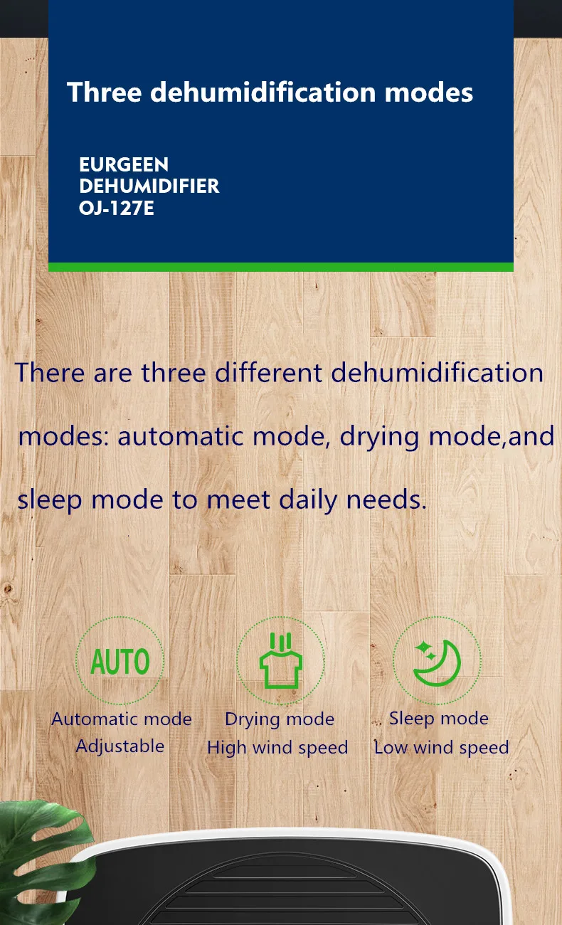 Intelligent Dehumidifier Moisture Absorber Air Purifier Household Mute Bedroom Basement High Power Dehumidification