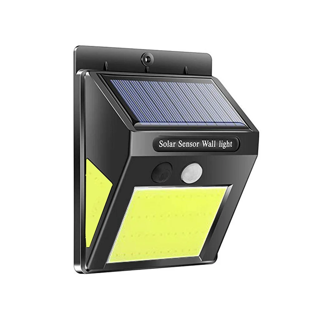 BRELONG Solar LED Wall Light Waterproof Three-sided Illuminated Motion Sensor Outdoor Fence Garage Lighting Human Body Induction