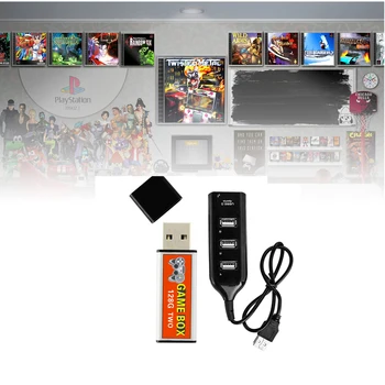 

128G Expansion Portable Game Enhancer Kids ABS Stick Plug Accessories Replacement Part With Hub Double Play For PS1 MINI