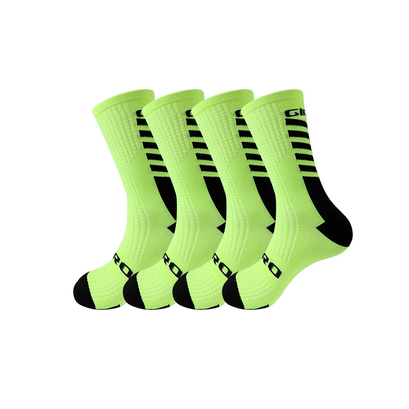 Cycling Socks Men 4 Pairs/set Biking Socks Women Sport Sweat Absorbing Breathable Football Soccer Compression Socks Wholesale 13