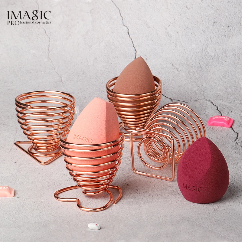 IMAGIC beauty дышащие антибактериальные металлические Порошковые пуховки для