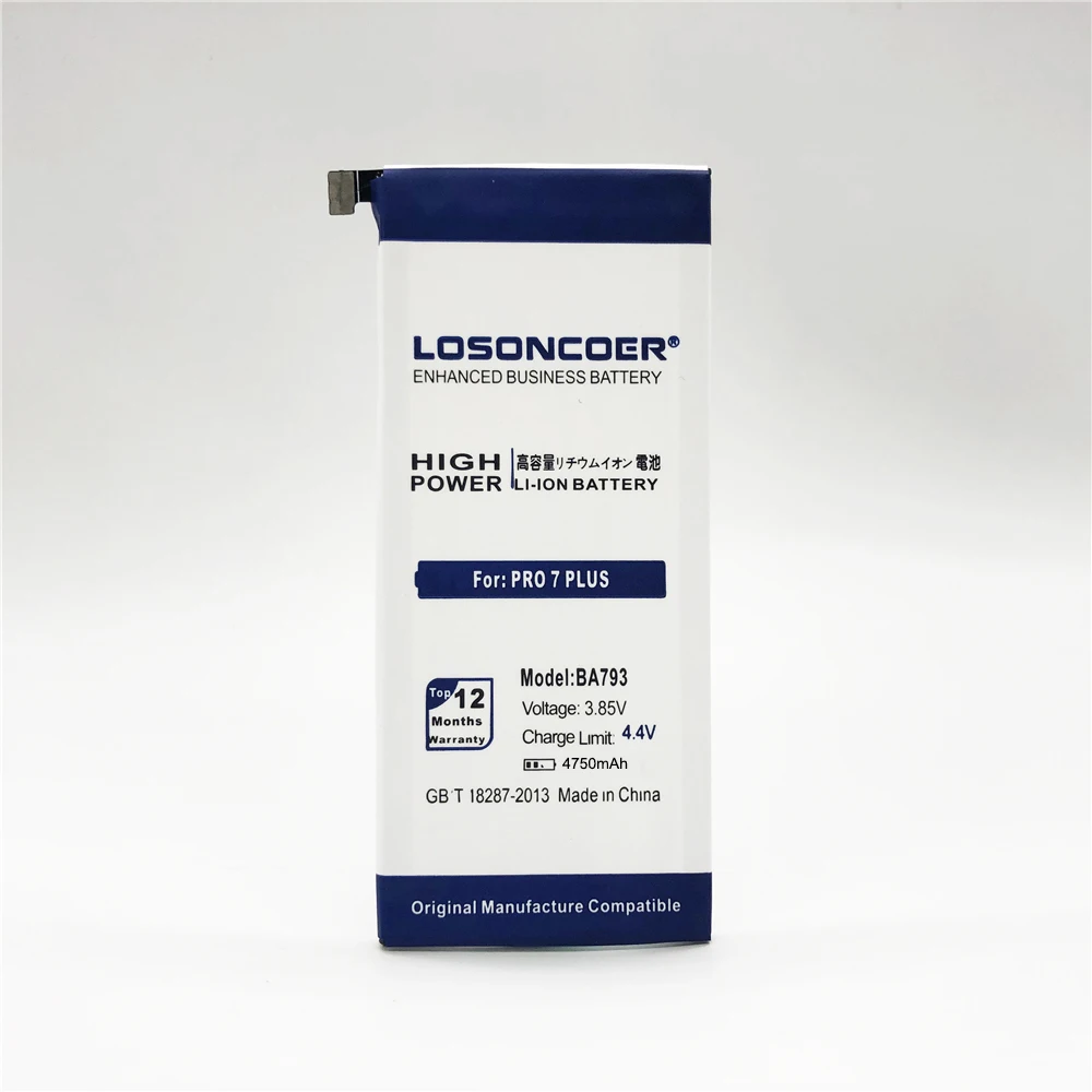 LOSONCOER 4750 мАч BA793 батарея для Meizu Pro 7 Plus BA793 M793Q M793M M793H батареи для сотового телефона+ Инструменты