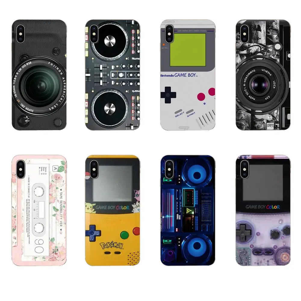 Tape Camera Mixtape Game Machine Perfect Soft Case For Galaxy Grand A3 A5 A7 A8 A9 A9S On5 On7 Plus Pro Star 2015 2016 2017 2018 | Мобильные