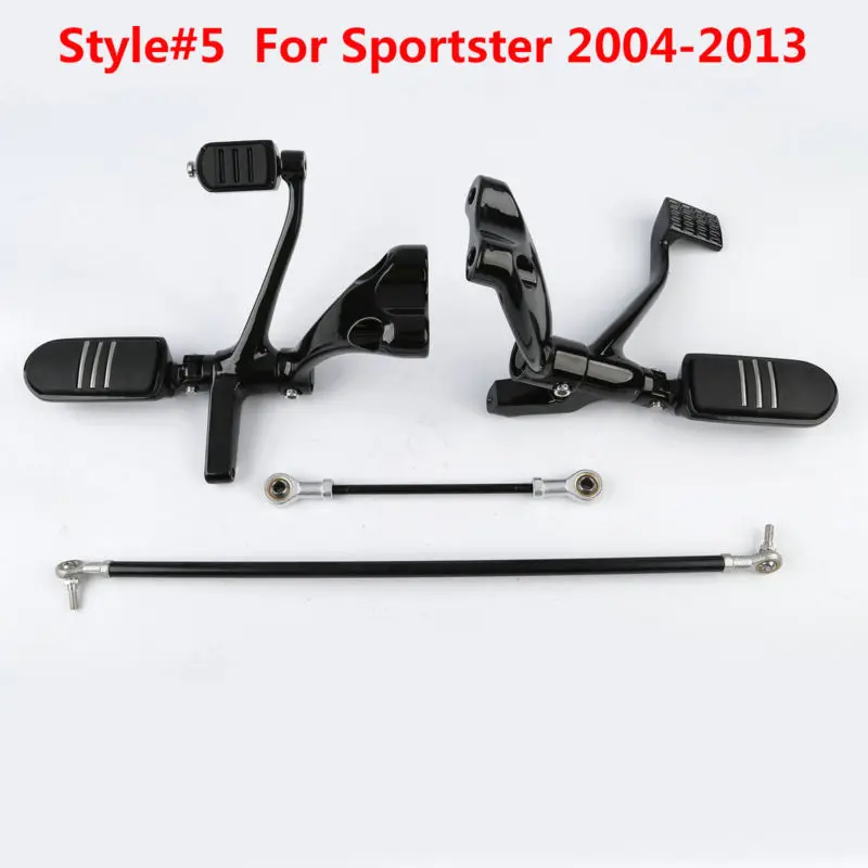 Мотоцикл вперед управления колышки тяги для Harley Sportster XL 883 1200 91-03 04-13 14-19 - Цвет: style 5