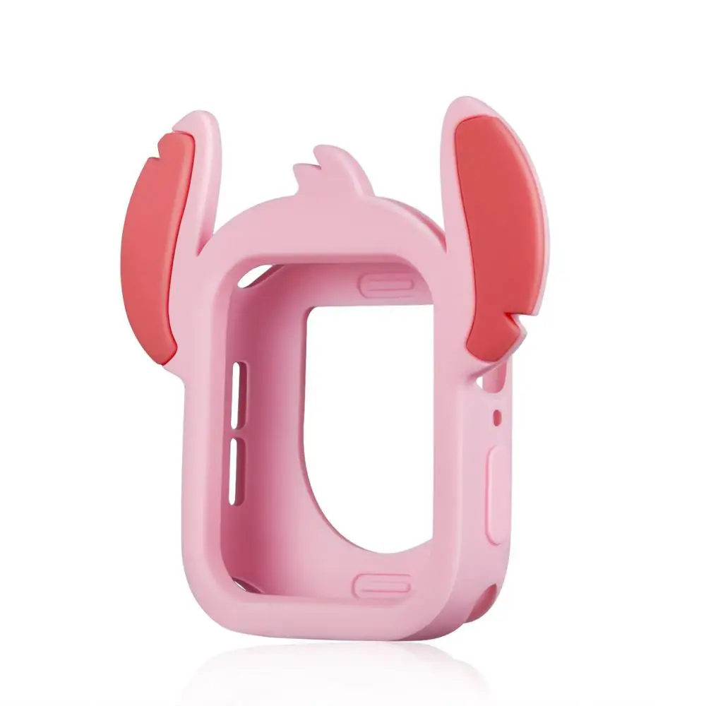 Чехол Serilabee Stitch для apple watch 4, 5, 40 мм, 44 мм, милый защитный тпу чехол s для iwatch series 4, 5 - Цвет: Розовый