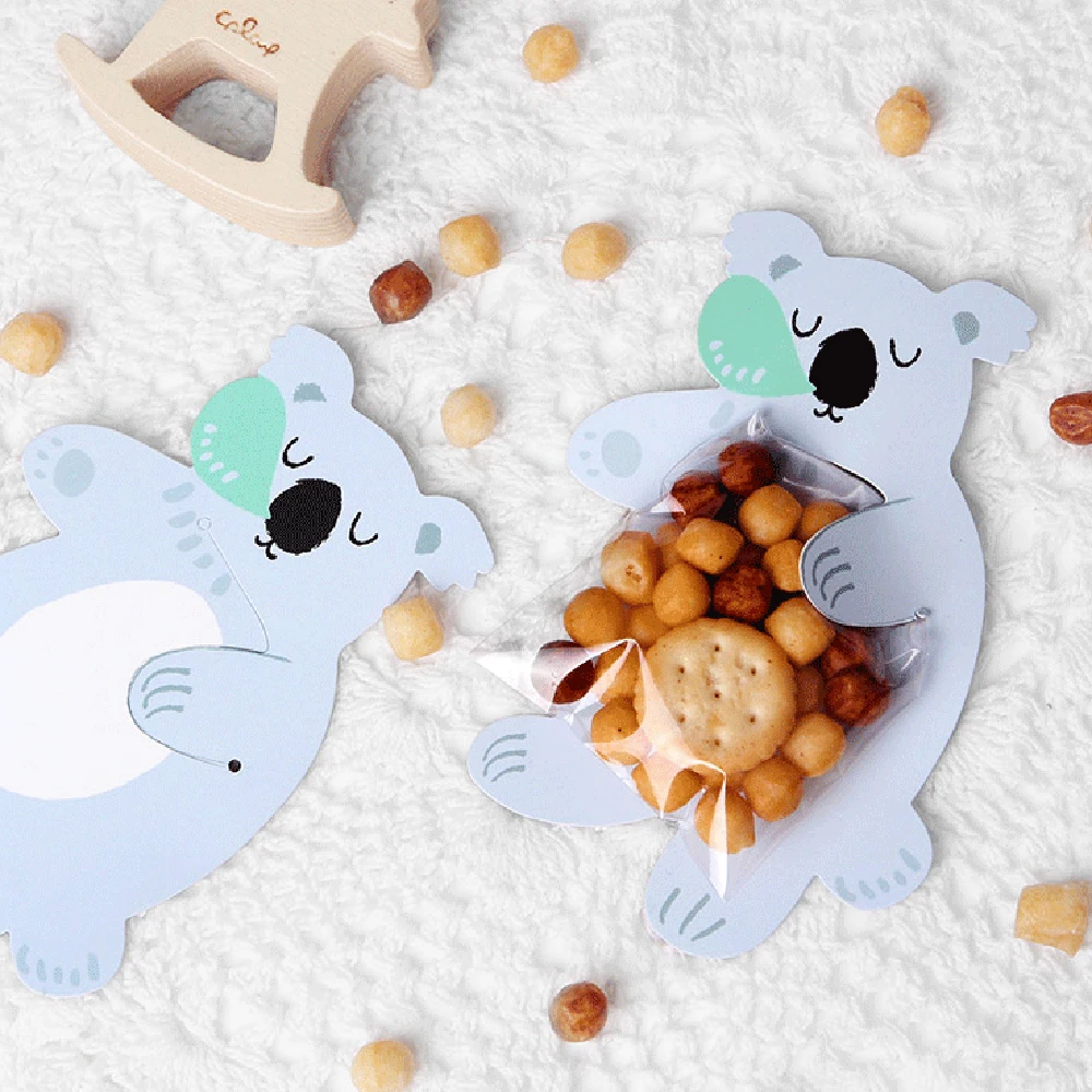 100 шт конфеты сумки DIY закуски подарочные сумки с поздравительными открытками милые животные пасхальные DIY плаcтиковые конусные пакеты Свадебные украшения