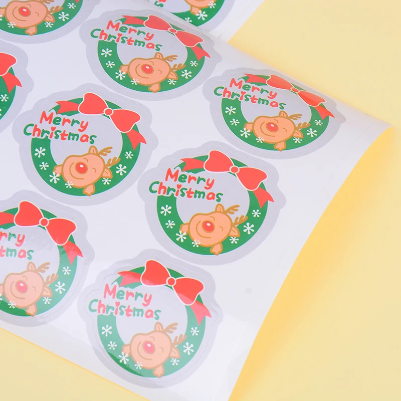 90 шт/10 листов Diy этикетка печать скрапфига стикеры канцелярские счета Счастливого Рождества бумажные стикеры для дневника украшения