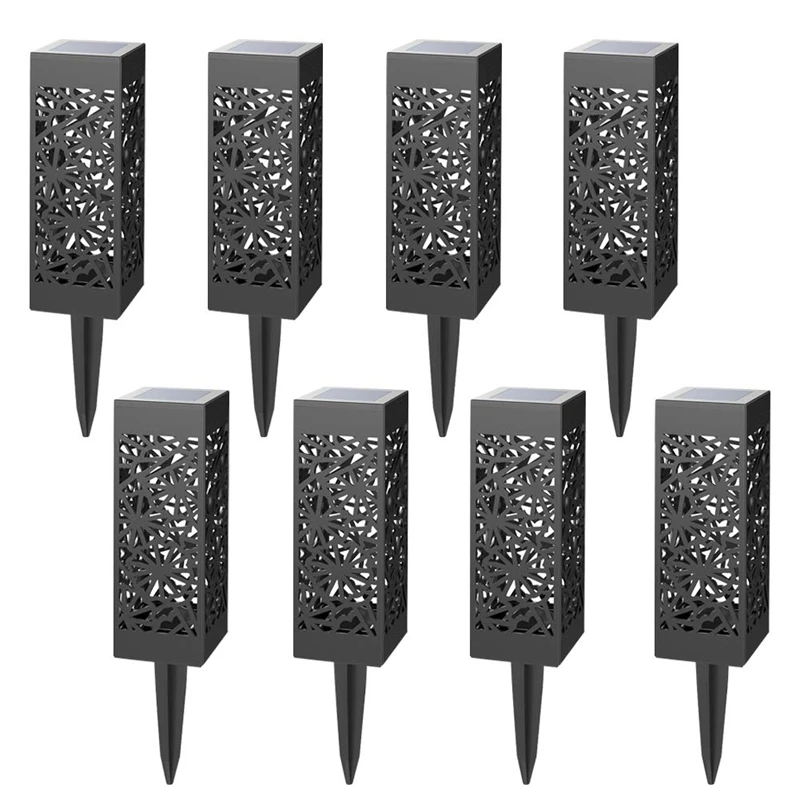

8 Pcs Solar Pathway Lights Solar Garden Lights Solar Lights Outdoor for Lawn, Patio, Yard, Walkway, Landscape (Flower)