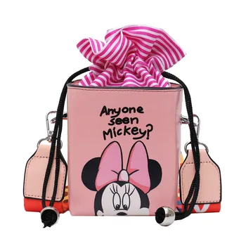 

Disney 2020 Small Handbag New Fashion Printing Mickey Mouse Cute Cartoon Girl Wild Mini Crossbody Bucket Small Bag