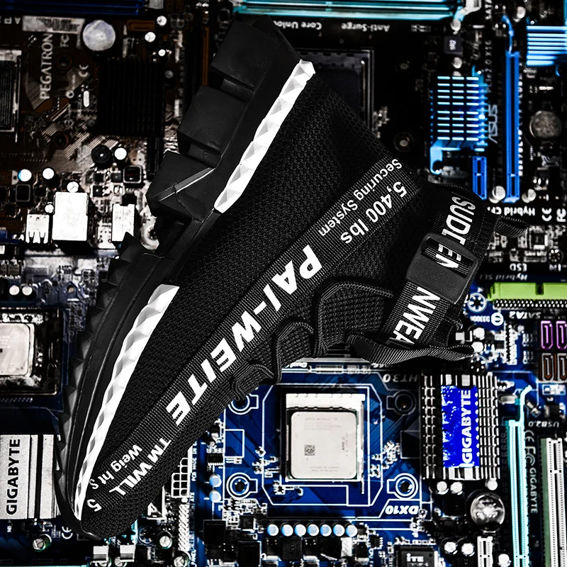 Популярные кроссовки для мужчин повседневные мужские носки дышащие с высоким