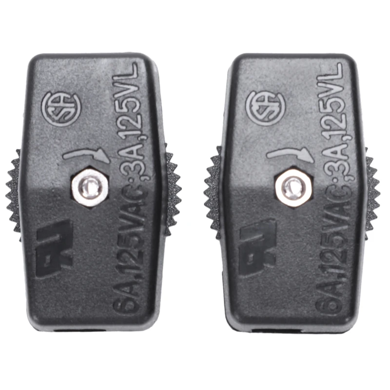 2 шт. черный пластиковый корпус ВКЛ./ВЫКЛ. Светильник на колесиках Встроенный