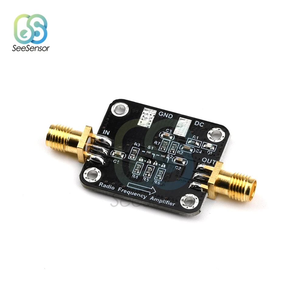 10KHz to 1GHz 10dBm RF Broadband Amplifier LNA Module HF VHF UHF FM Ham Radio Low Noise Amplifier Board DC 12V