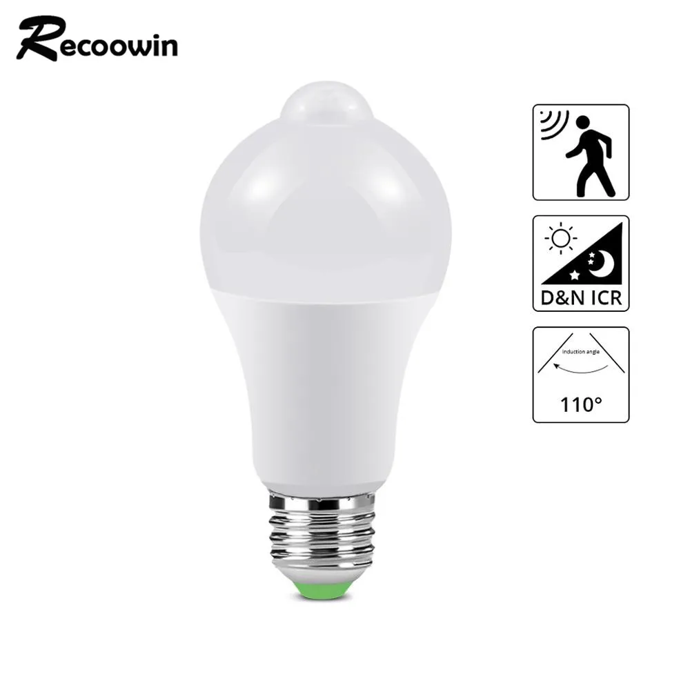 Led Pir Sensor Bulb E27 10w Dusk To Dawn Light Day Night Led Pir Sensor Bulb E27 10w Dusk To