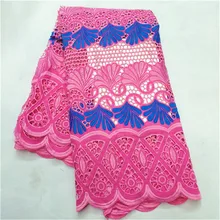 Швейцарская вуаль кружева в швейцарском стиле высокое качество хлопок сухая кружевная ткань горячая Распродажа модная женская ткань из Дубая 5 ярдов/партия