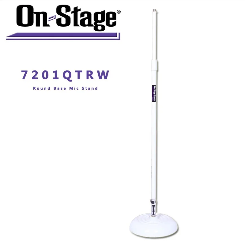 

On-Stage On Stage MS7201QTR Round Base Microphone Stand, White