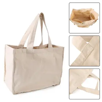 

canvas Tote Shopping Folding Package Women Men Canvas bag Reusable Cotton bag grocery High capacity Fold Shopping Bag 40a