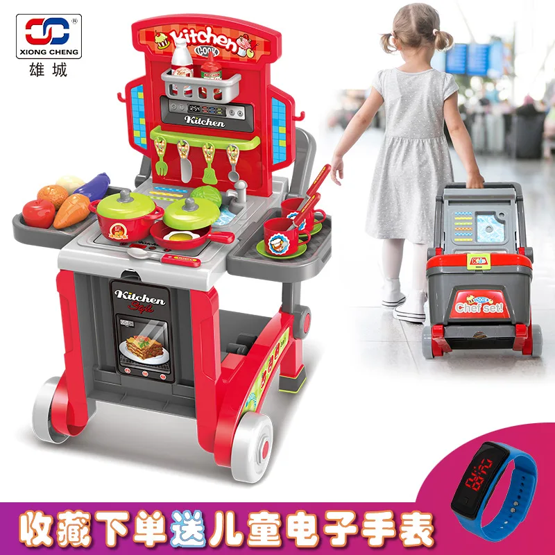 Small Ling Had GIRL'S BOY'S Every Family Cook Model CHILDREN'S Toy Unisex Have a 3-6 Travel Lugguge 2-Year-Old
