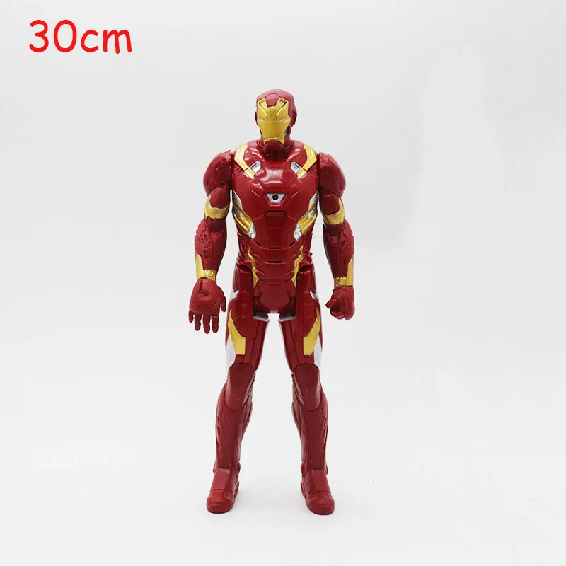 iron man no box Marvel игрушки Мстители 4 фигурка супергероя Железный человек Халк Капитан Америка Тор человек паук Супермен модель игрушки - Цвет: iron man no box