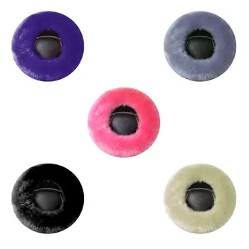 

2020 New 3Pcs Fur Wool Furry Fluffy Thick Car Steering Wheel Cover