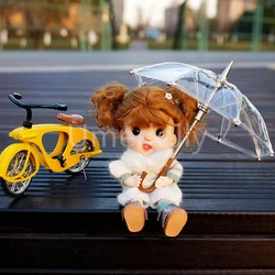 Mini parapluie Transparent, échelle 1/6 ou 1/12, pour Blyth barbie OB11 1/8 BJD, vêtements de poupée, accessoires de jouets 