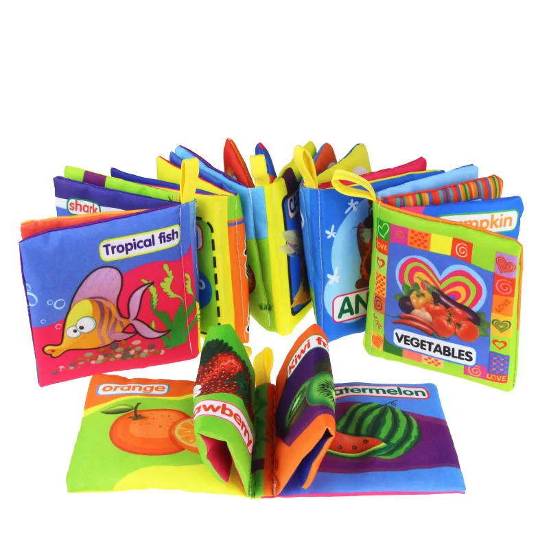 Baby Cloth Book Children Learning Resources English Kid Toy Books for