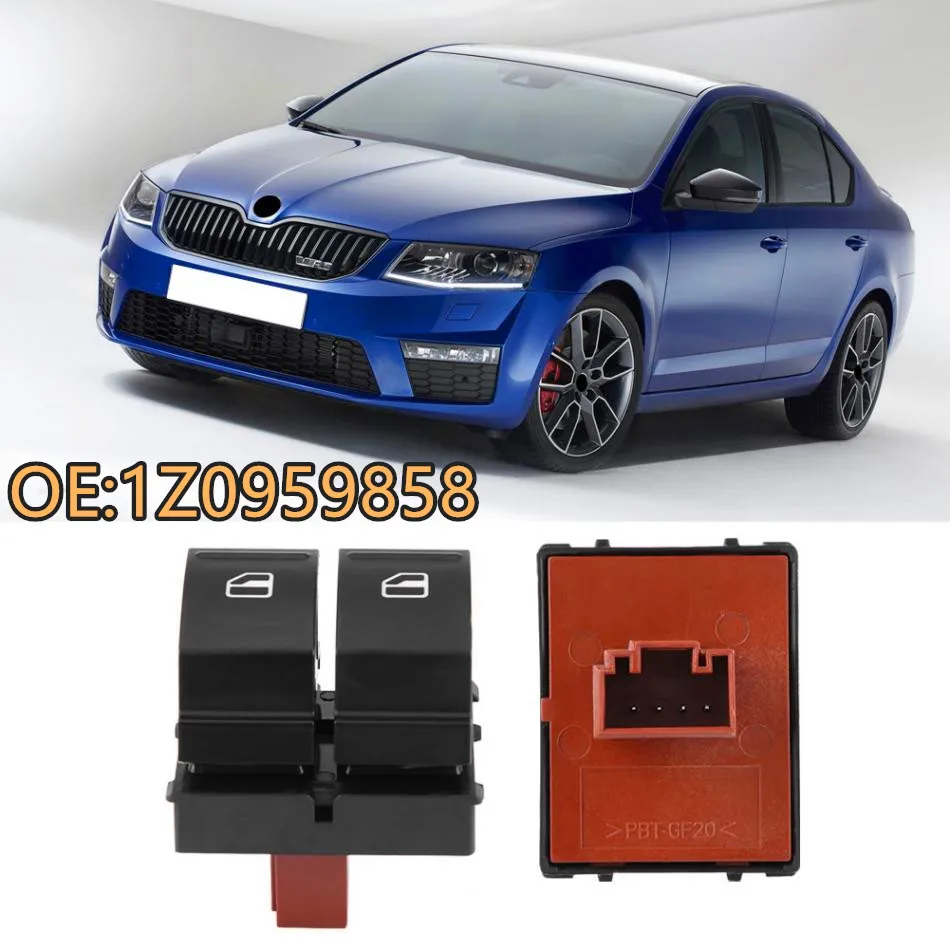 Новый электронный переключатель управления окном для SKODA YETI FABIA MK2 OCTAVIA 2 ROOMSTER 1Z0 959