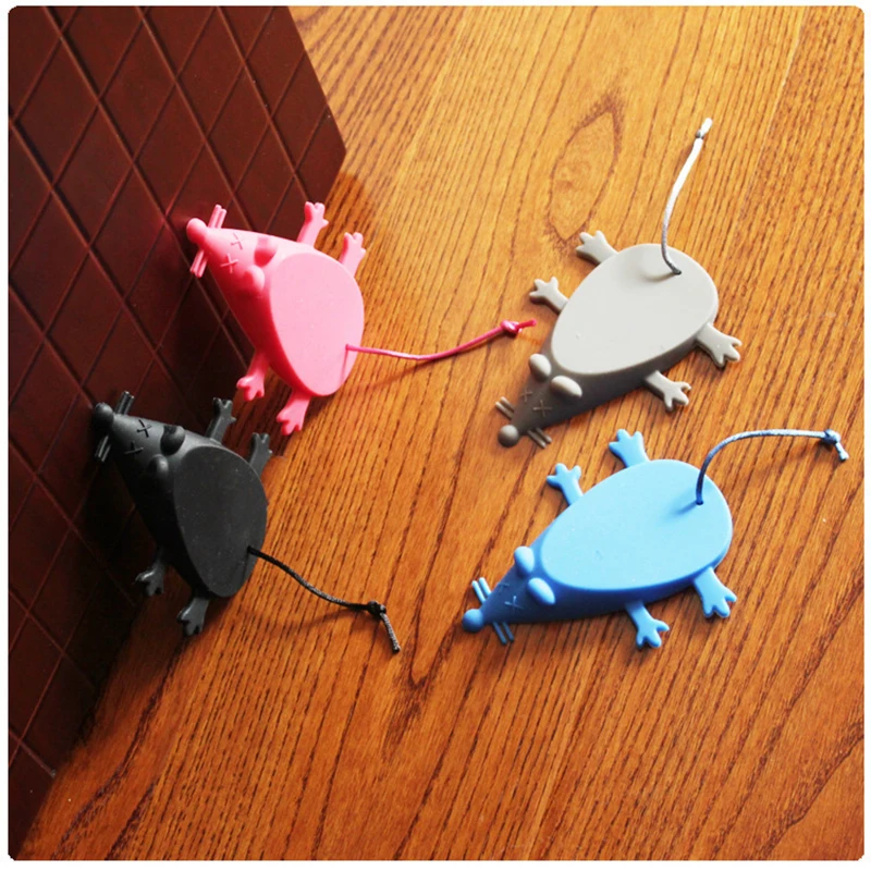Silicone Door Stop Stopper Baby Safety Cute Cartoon Mouse Door Stopper Safe Protector Anti-pinch Hand Child Safety Security