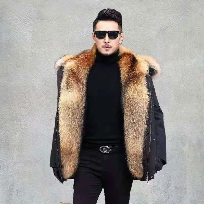 気質アップ メンズ厚手のフェイクレザーフーディ,冬用の暖かい裏地付きジャケット,防風,ラージサイズ5xl,取り外し可能な裏地付き 新品本物