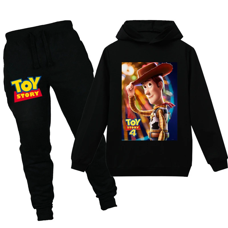 

Autumn and winter children's cartoon Prestonplayz UNSPEAKABLE boys cotton long-sleeved hooded T-shirt + trousers suit clothing