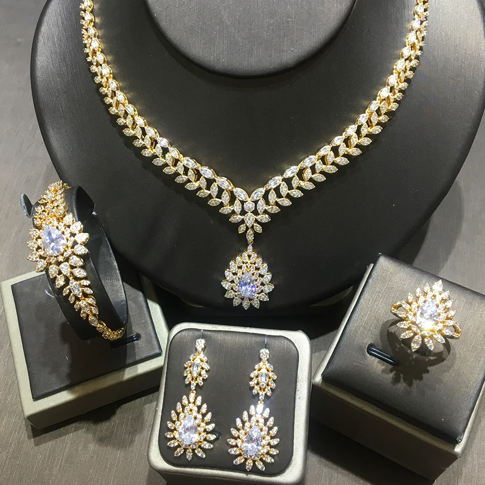 

TIRIM Luxury Women's Necklace Jewelry Set AAA CZ Cubic Zircon Dubai Classic Elegant Style Charm Bridal Accessories New Arrivals