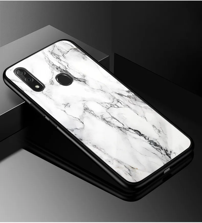 02 Для zte Blade V10 чехол V 10 PC Пластиковый стеклянный чехол для телефона черный ТПУ бампер чехол для zte Blade V10 чехол v1000 для zte V10 - Цвет: 02