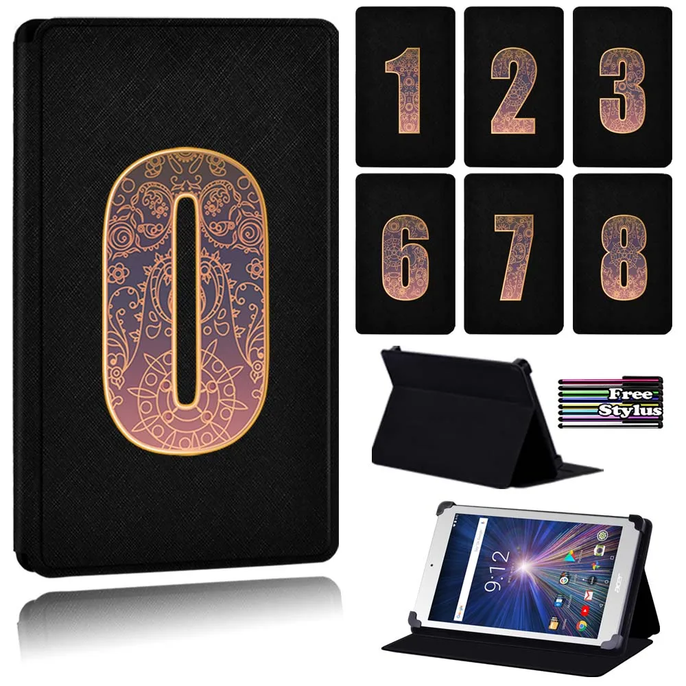 

Dust-proof Number Leather Tablet Case for Acer Iconia One 8 B1-810/B1-811/Acer Iconia One 8 B1-850/B1-860/B1-870 + Free Stylus