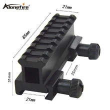 Alonefire D0015 адаптер для прицела см.-через просвечивающий стояк база AR ласточкин хвост ткач страйкбол винтовка стрелковое оружие крепление для увеличения колодки