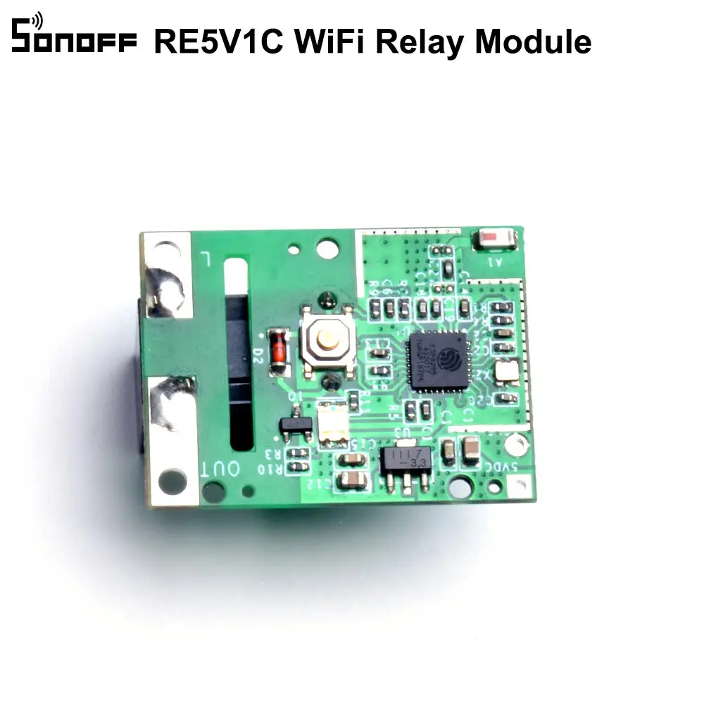 5 шт. SONOFF RE5V1C Wifi DIY переключатель 5 В DC релейный модуль умные беспроводные переключатели инчинг/самоблокирующиеся режимы приложение/голосовой пульт ВКЛ/ВЫКЛ