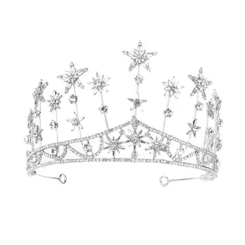 

1 Pc Bride Hair Accessories Star Shaped Headdress Wedding Dress Headdress