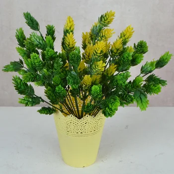 

Model Plastic Decorative Flower Green Vegetation Pinecone Pinecone Garden Green Engineering Vase Spend Living Room Restaurant Ho
