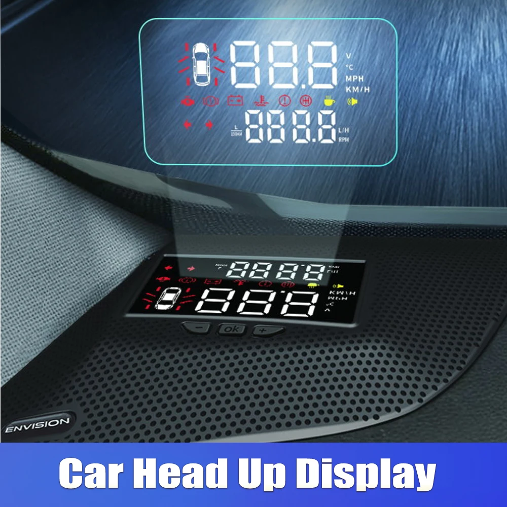 Car Head Up Display HUD For Buick Envision 2014 2015 2016 2017 2018 2019 Electronic speedometer Overspeed Alert Alarm Detector Car Head Up Display HUD For Buick Envision 2014 2015 2016 2017 2018 2019 Electronic speedometer Overspeed Alert Alarm Detector