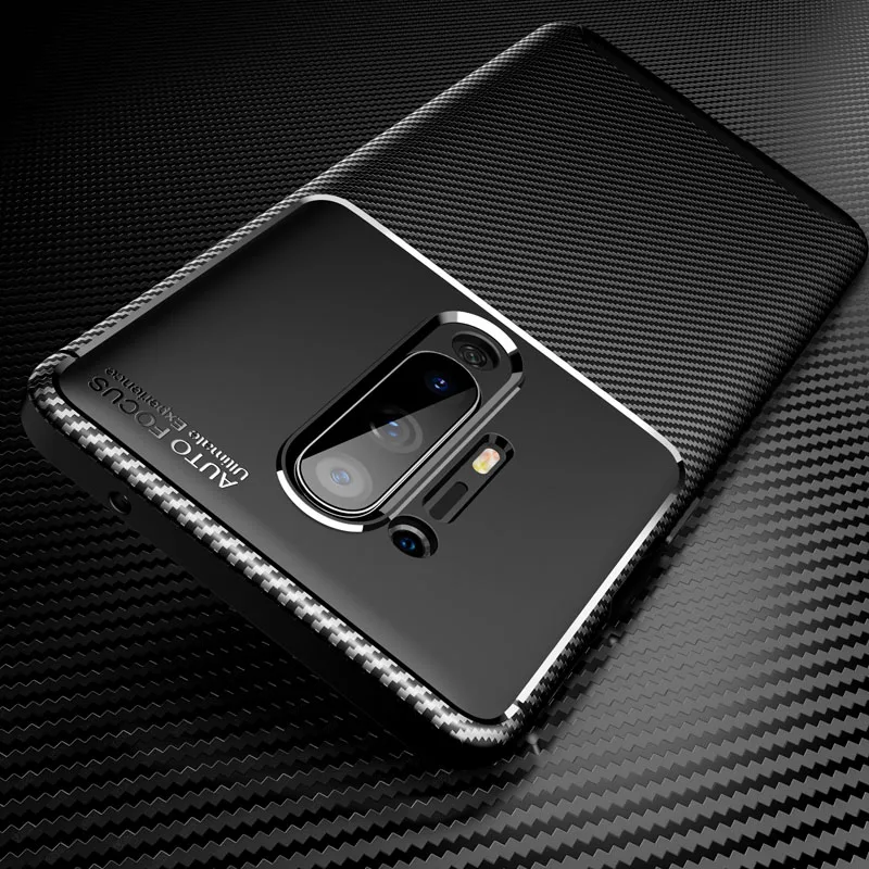 Чехол для телефона OnePlus 8 Pro чехол из углеродного волокна мягкий тпу силиконовый 7T