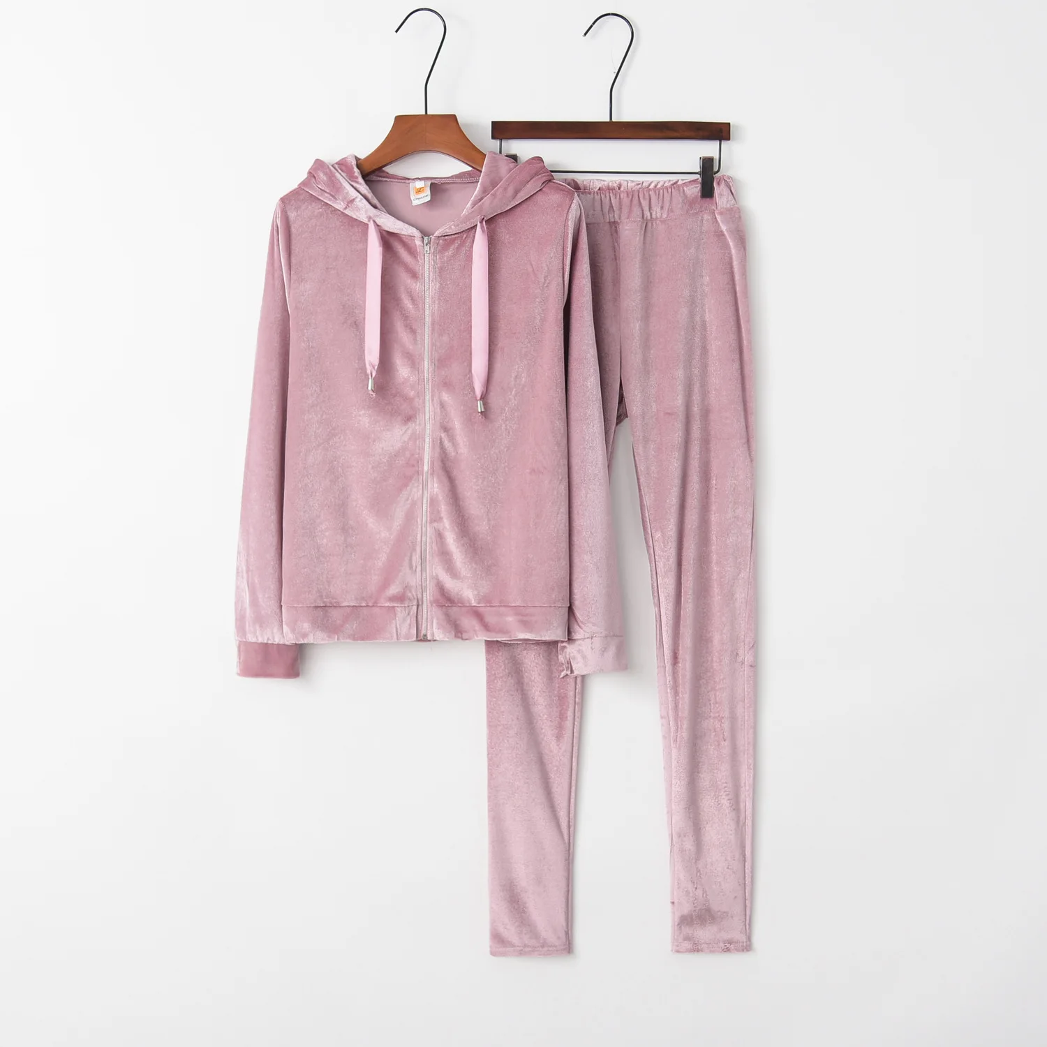 

Solid warm 2020 New Design Fashion Hot Sale Suit Set Women Tracksuit Two-piece Style Outfit Sweatshirt Sport Wear