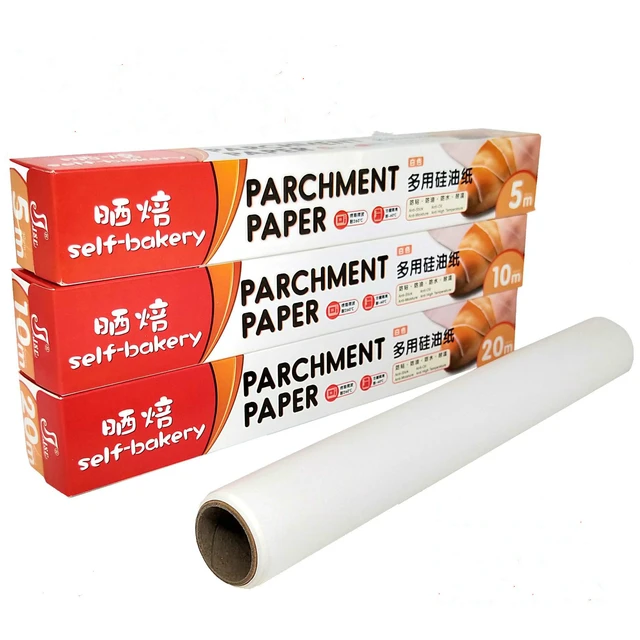 5M 10M Baking Paper Parchment Paper Rectangle Baking Sheets for Bakery BBQ