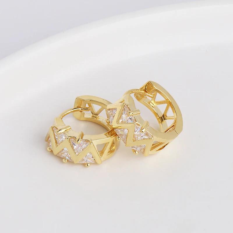 JUJIA, винтажные корейские круглые золотые серьги-кольца с кристаллами, Модные CZ камни, Букле д 'ореиль, ювелирные изделия для девочек, подарки