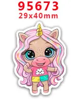 10pcs/lot Cute Unicorn Acrylic Flatback Planar Resins DIY Gift Crafts Jewelry Accessories PR95628 