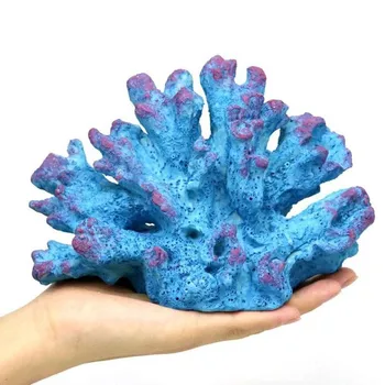 

Natural Resin Coral Artificial Coral Fish Tank Decoration Resin Reef Ornament Aquarium Landscaping Aquarium Landscaping Blue