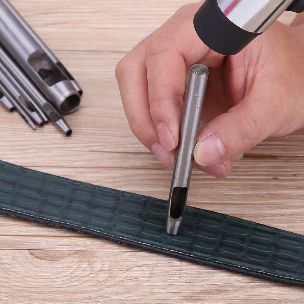 10/5 шт DIY бандажный пояс сделанный вручную для пробивки отверстий в коже Дырокол