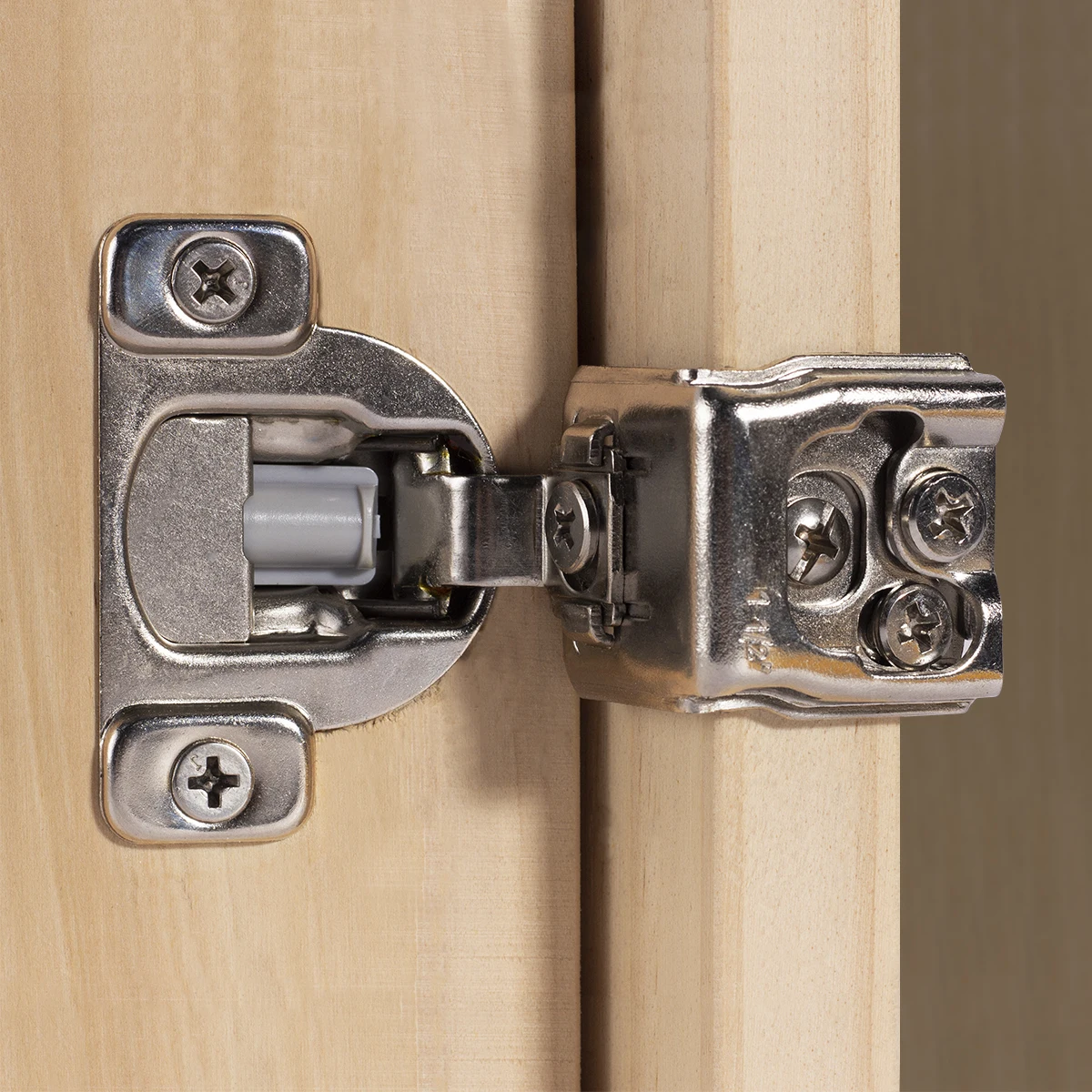 Furniture hinge cabinet door hinges cabinet hinges 2 PCS Lot Soft Closing Cabinet Hinge Satin Nickel for Kitchen Cupboard 1-1/2 inch Overlays Furniture Face Frame Door