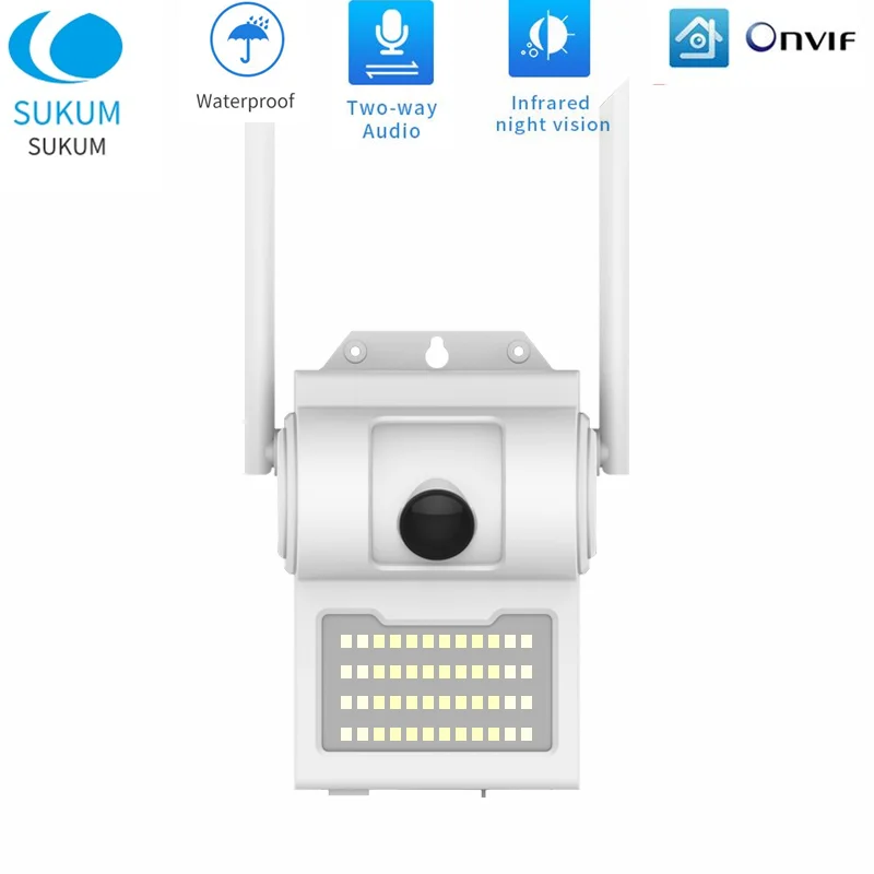 

1080P WIFI Camera IP Two ways Audio 3.6mm Lens 2MP Waterproof Outdoor CCTV Wireless Camera ONVIF