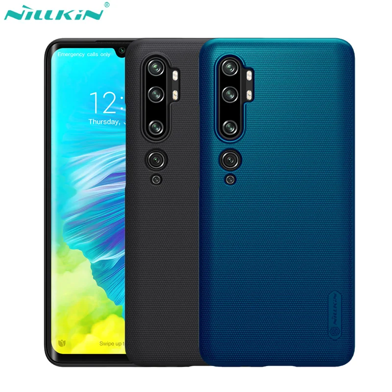 Чехол Nillkin для Xiaomi Mi Note 10 чехол Pro суперматовый защитный жесткий из поликарбоната