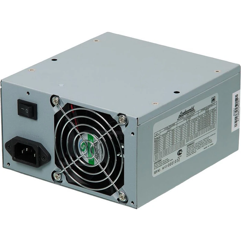 Блок питания LinkWorld ATX 500W LW2-500W case(24+4pin) 80mm fan 3xSATA RTL