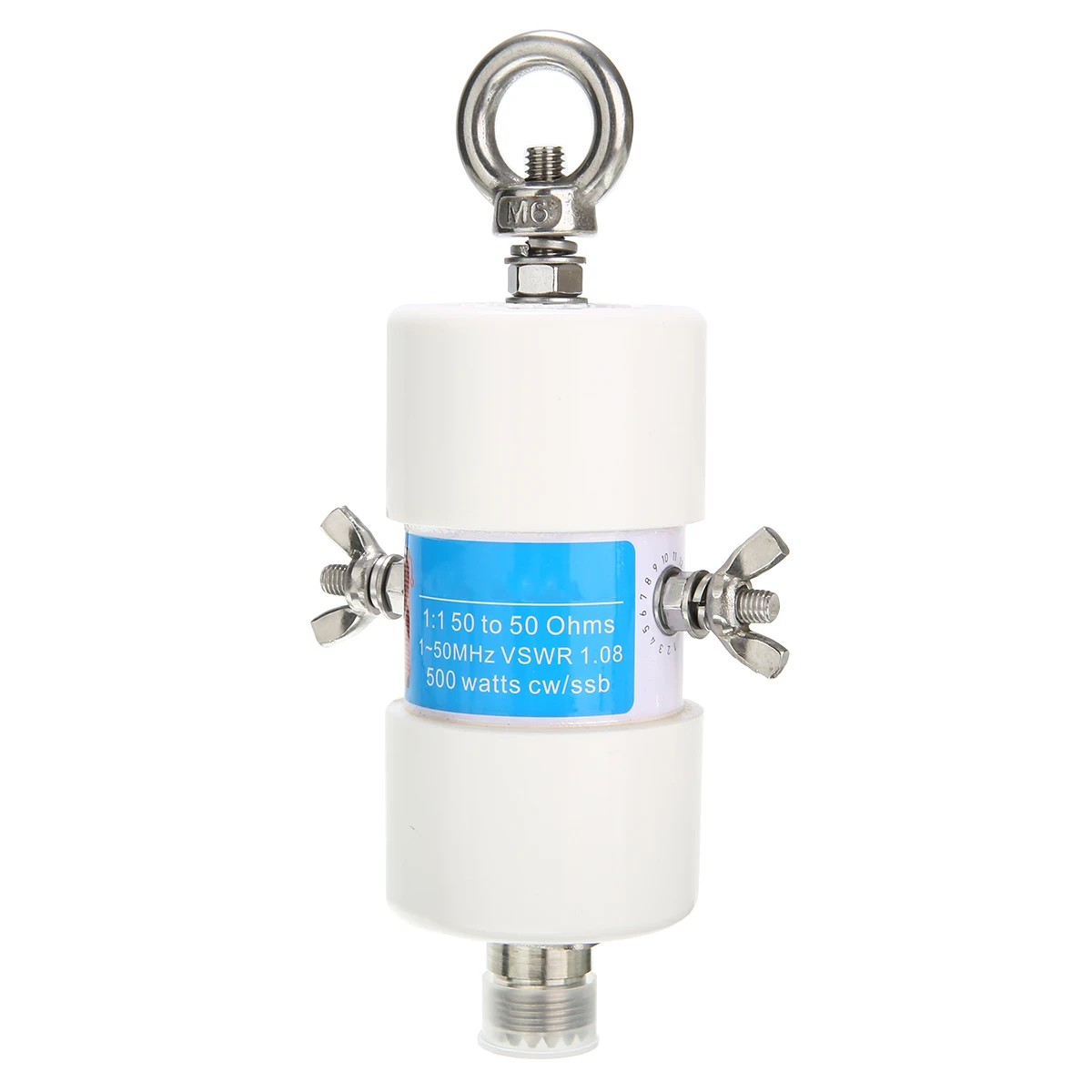 1pc Durable 160m-6m Bands 1.8-50MHz 500W Waterproof HF Balun 1:1 Universal Voltage Balun for Shortwave Antenna Balun 87*45mm